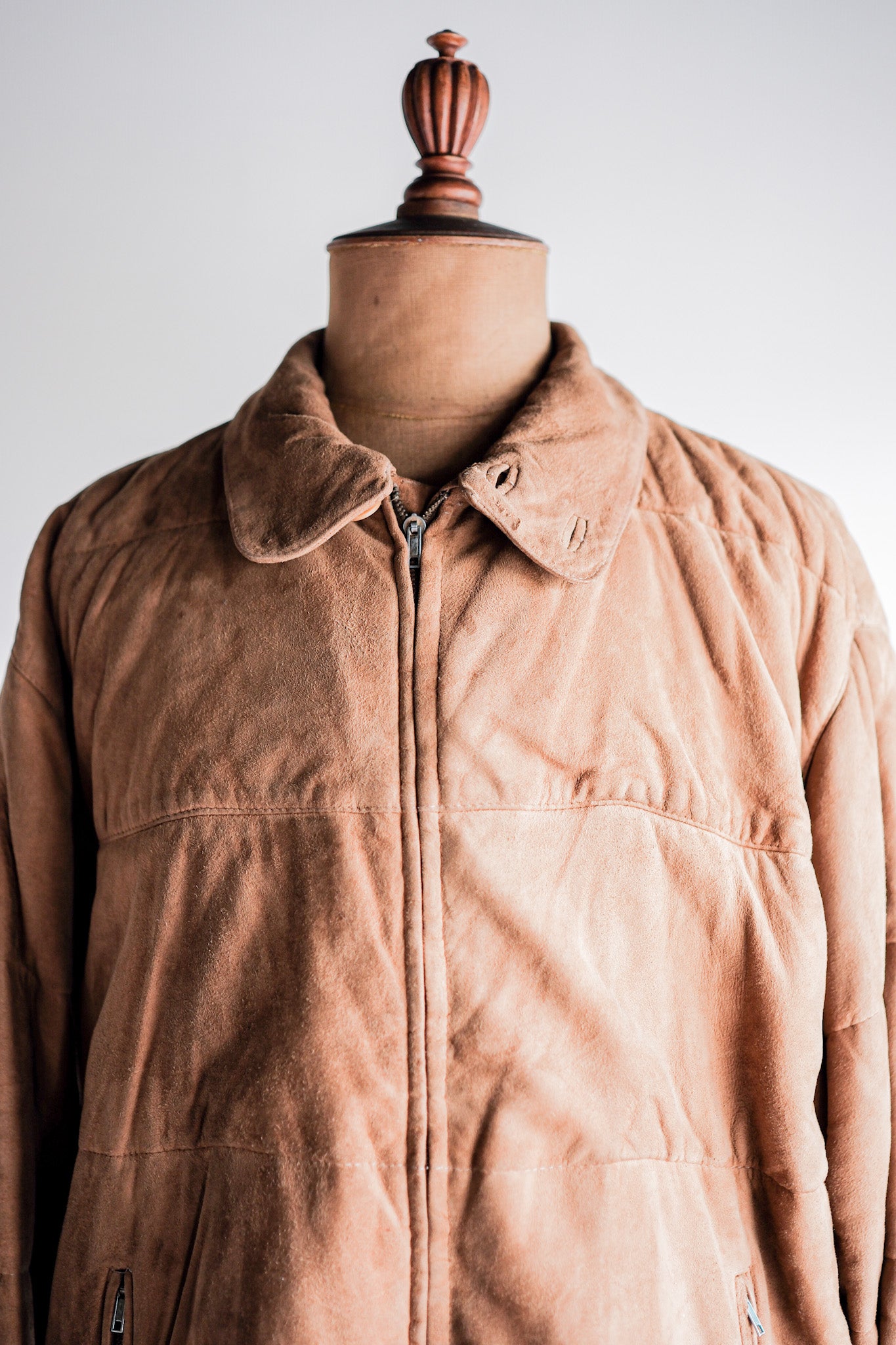 80's】Old GIORGIO ARMANI Suede Leather Jacket