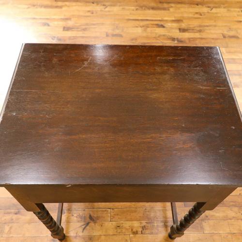 イギリスアンティーク コンソールテーブル 引き出し付き オーク材