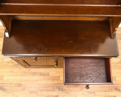 イギリスアンティーク カップボード 食器棚 ビーチ材 v_58337