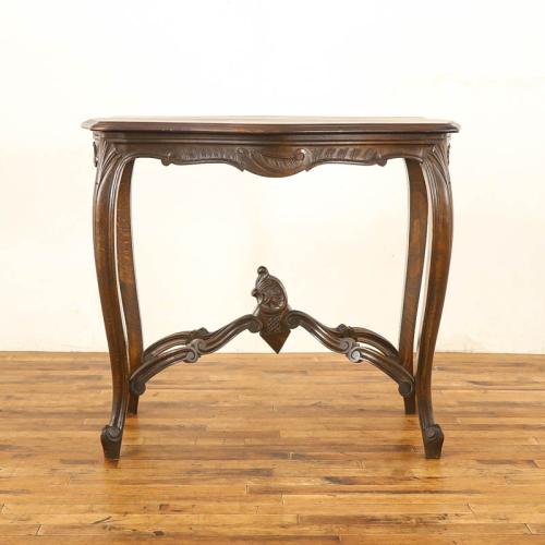 フレンチアンティーク サイドテーブル 猫脚 ビーチ材 v_64706