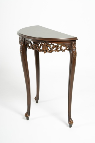 ロココ調 コンソールテーブル サイドテーブル ブラウン VTA4120-5