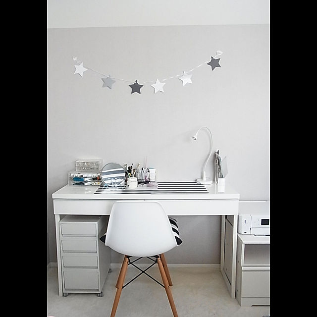 IKEA イケア マルム デスク ドレッサー ホワイトテーブル 引き出し付き