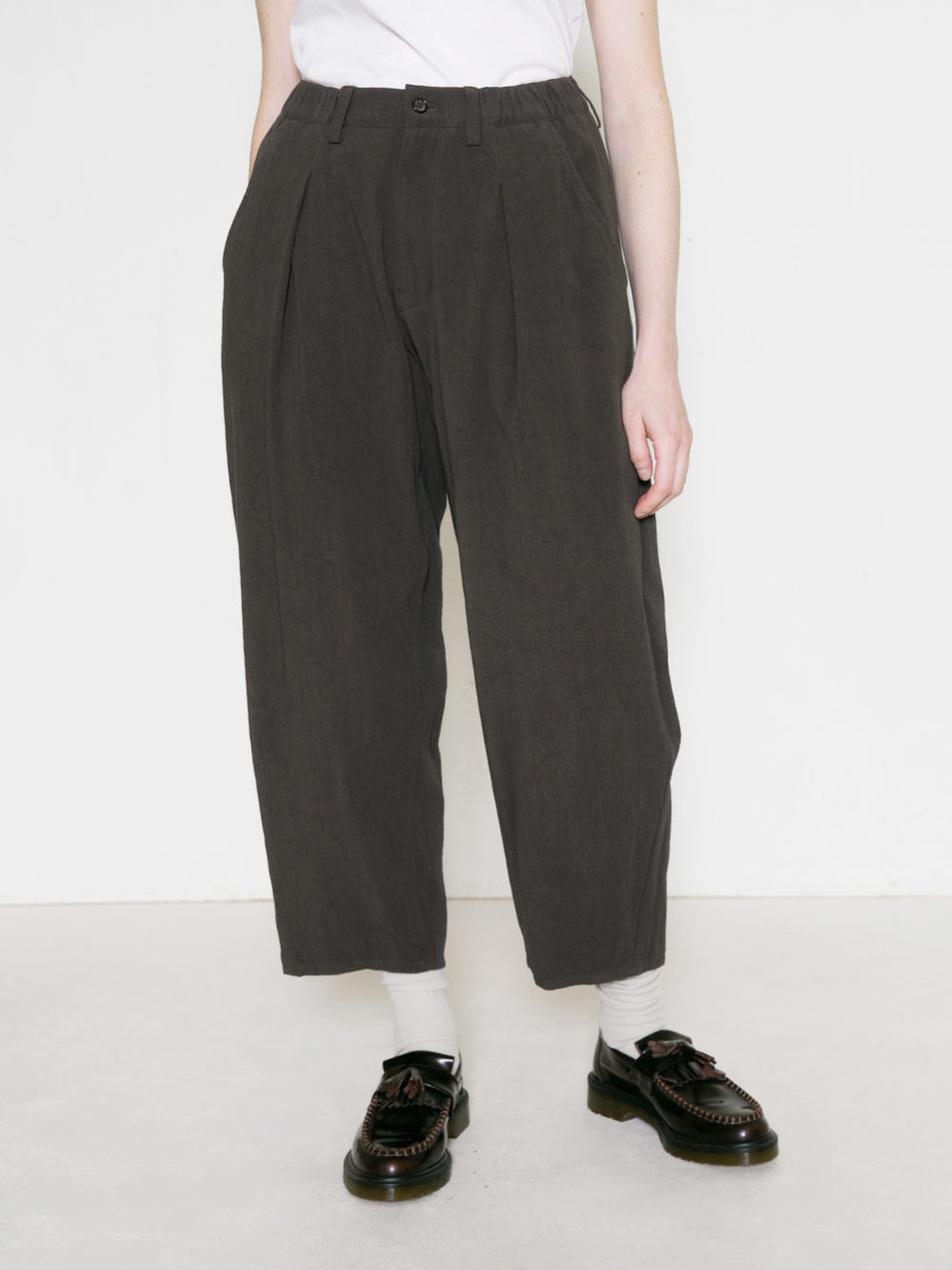 Cotton Twill ワンタックテーパードパンツ | ITEM | Vlas blomme