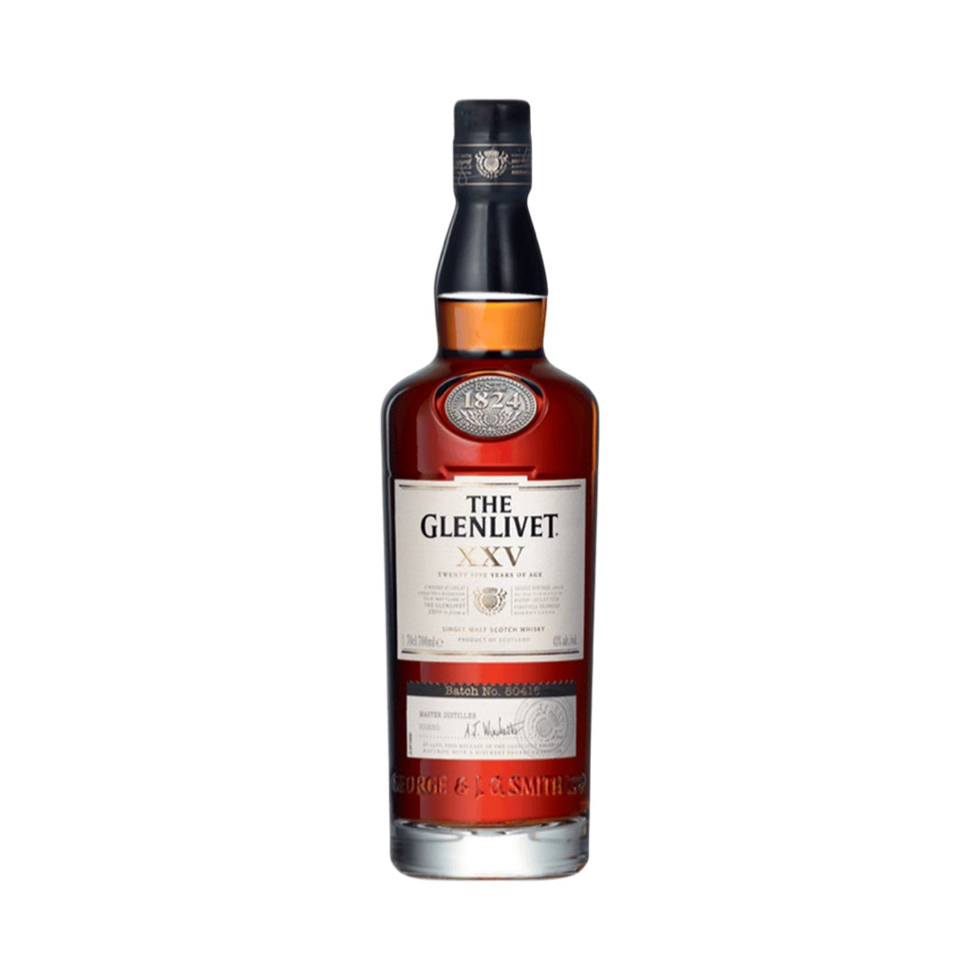 Glenlivet XXV 25 Year Old Single Malt Scotch Whisky 750ml – VS