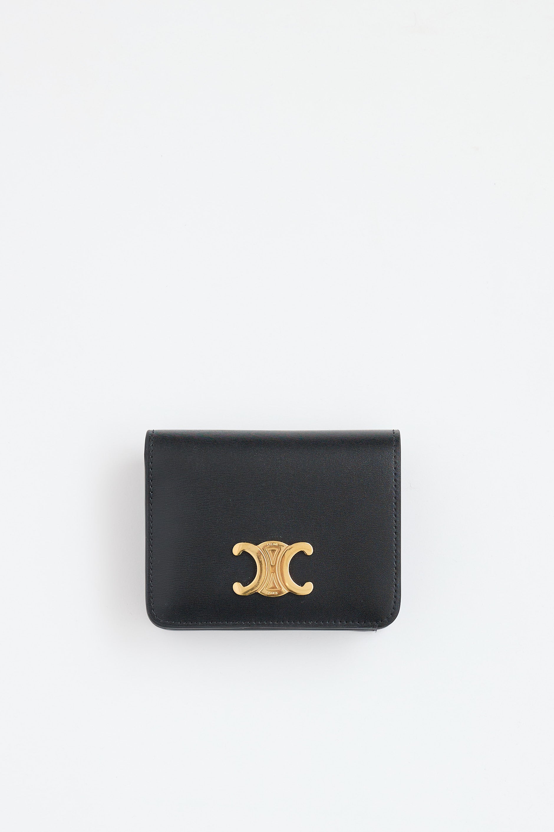Celine // Leather Triomphe Bi-Fold Wallet – VSP Consignment