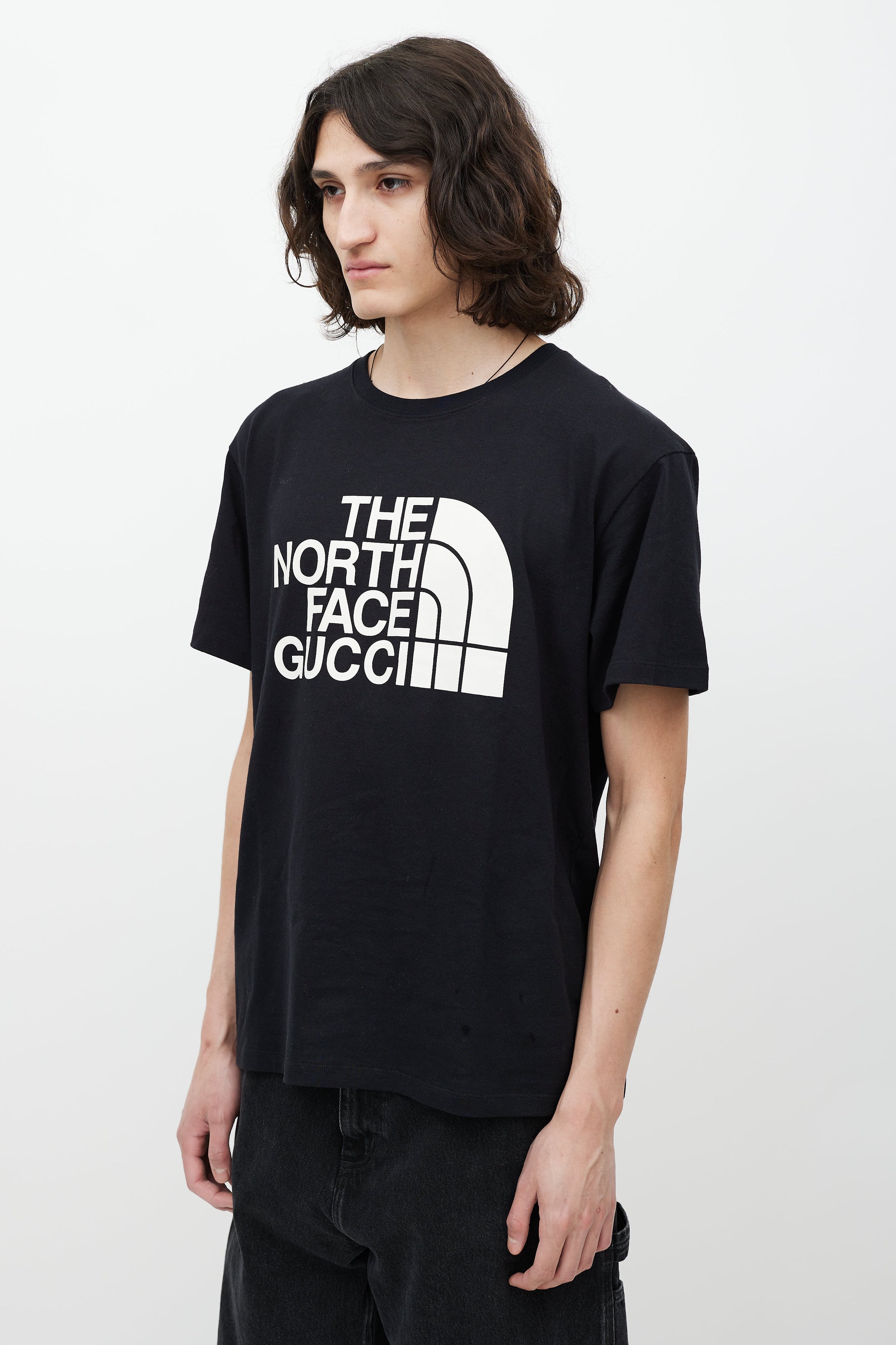 Gucci // X The North Face Black & White Logo T-Shirt – VSP Consignment