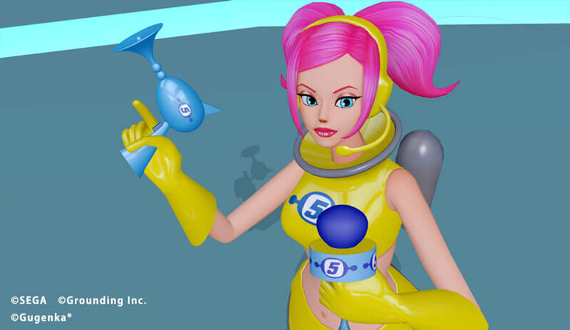 スペースチャンネル5のキャラクターが踊りだす等身大デジタル