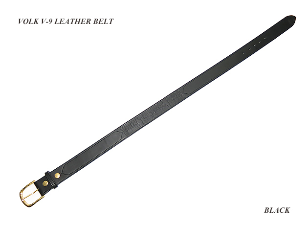 美品〉VOLK V-9 LEATHER BELT ブラック V-9 LEATHER BELT | VOLK