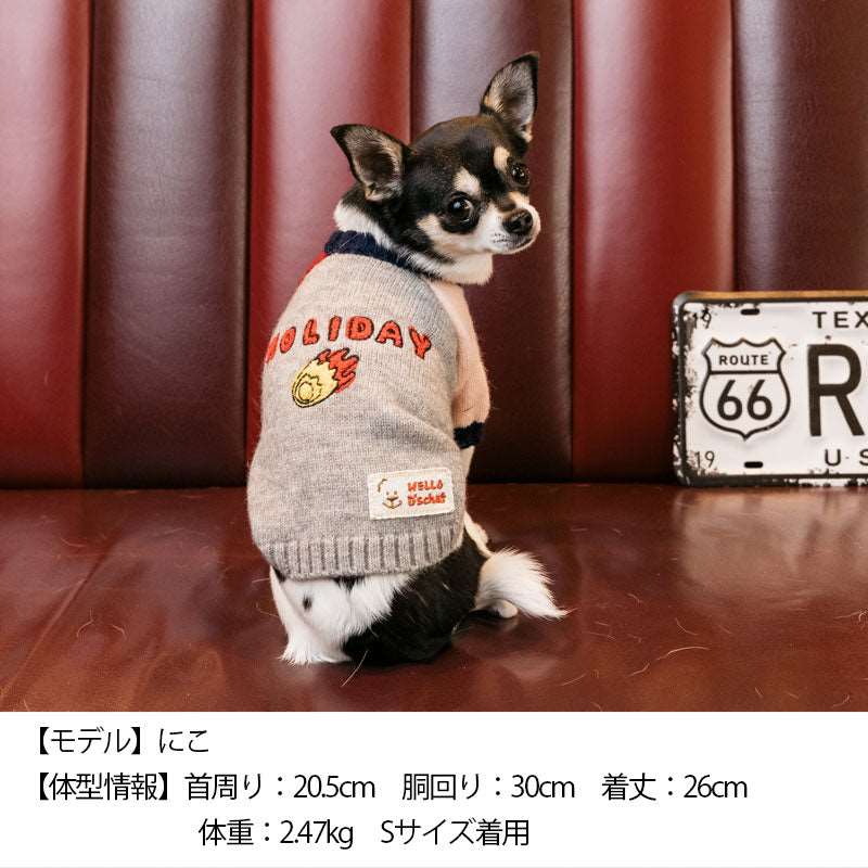 HOLIDAYセーター XS/S/M/L/XL D's Chat-ディーズチャット- 犬服 ドッグ