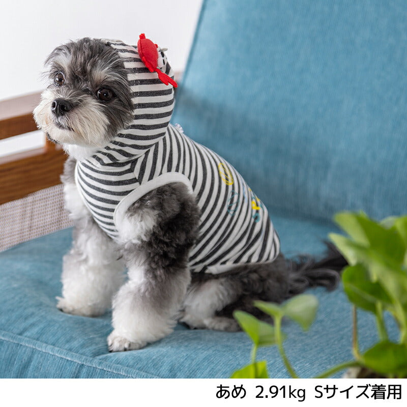 プラプラかにさんパーカ S/M/L/XL Dulce-ドゥルチェ- 犬服 ドッグ