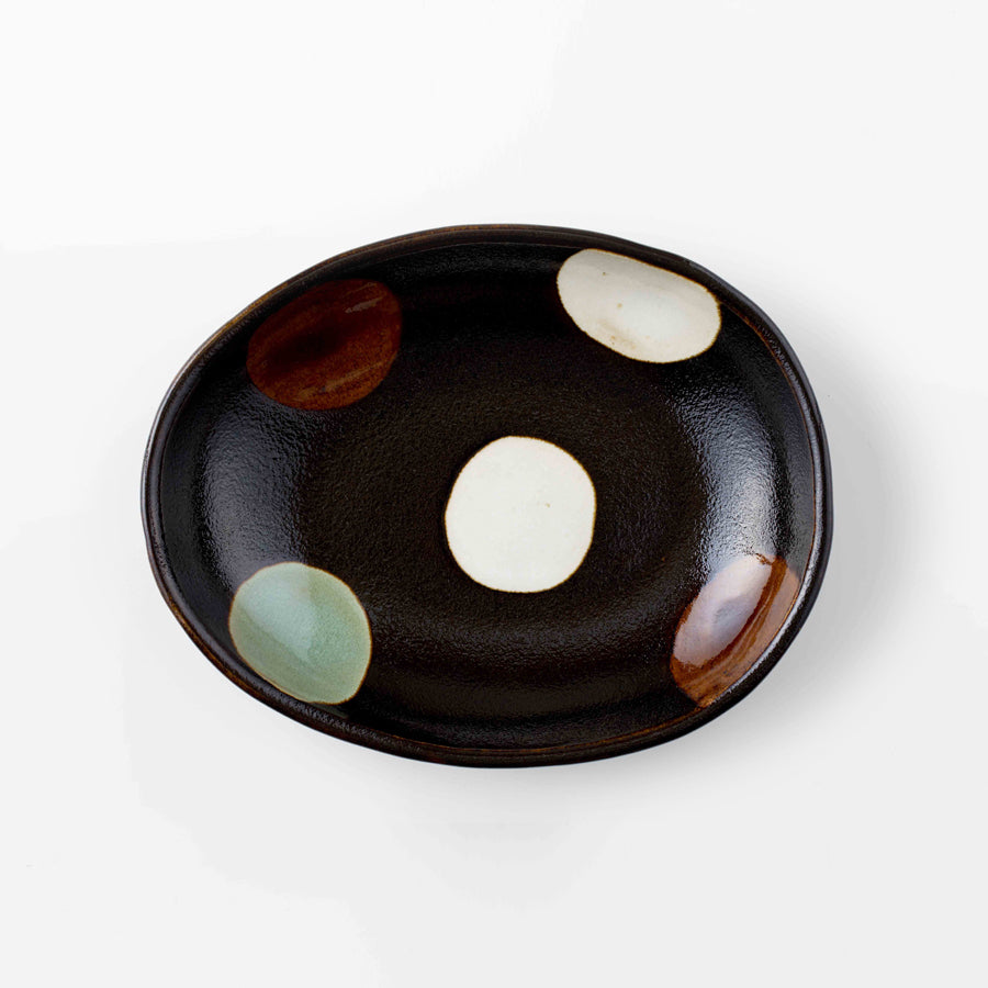 益子焼｜道祖土和田窯 Official Website】sansai 楕円皿 大