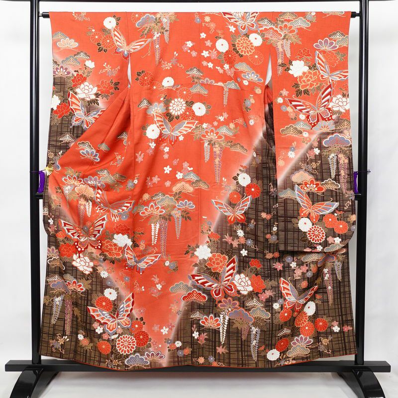 振り袖 フルセット 別誂長襦袢付 金彩加工 刺繍入り 成人式 538 振り袖