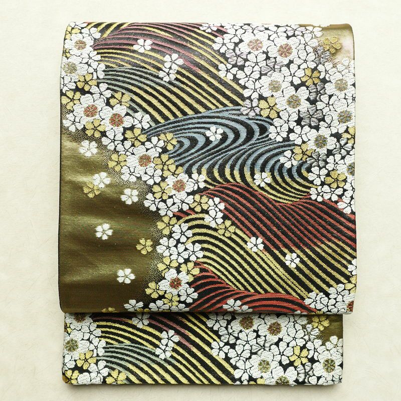 袋帯 六通柄 良品 フォーマル用 正絹 古典柄 箔 帯 金・銀 | 六通柄