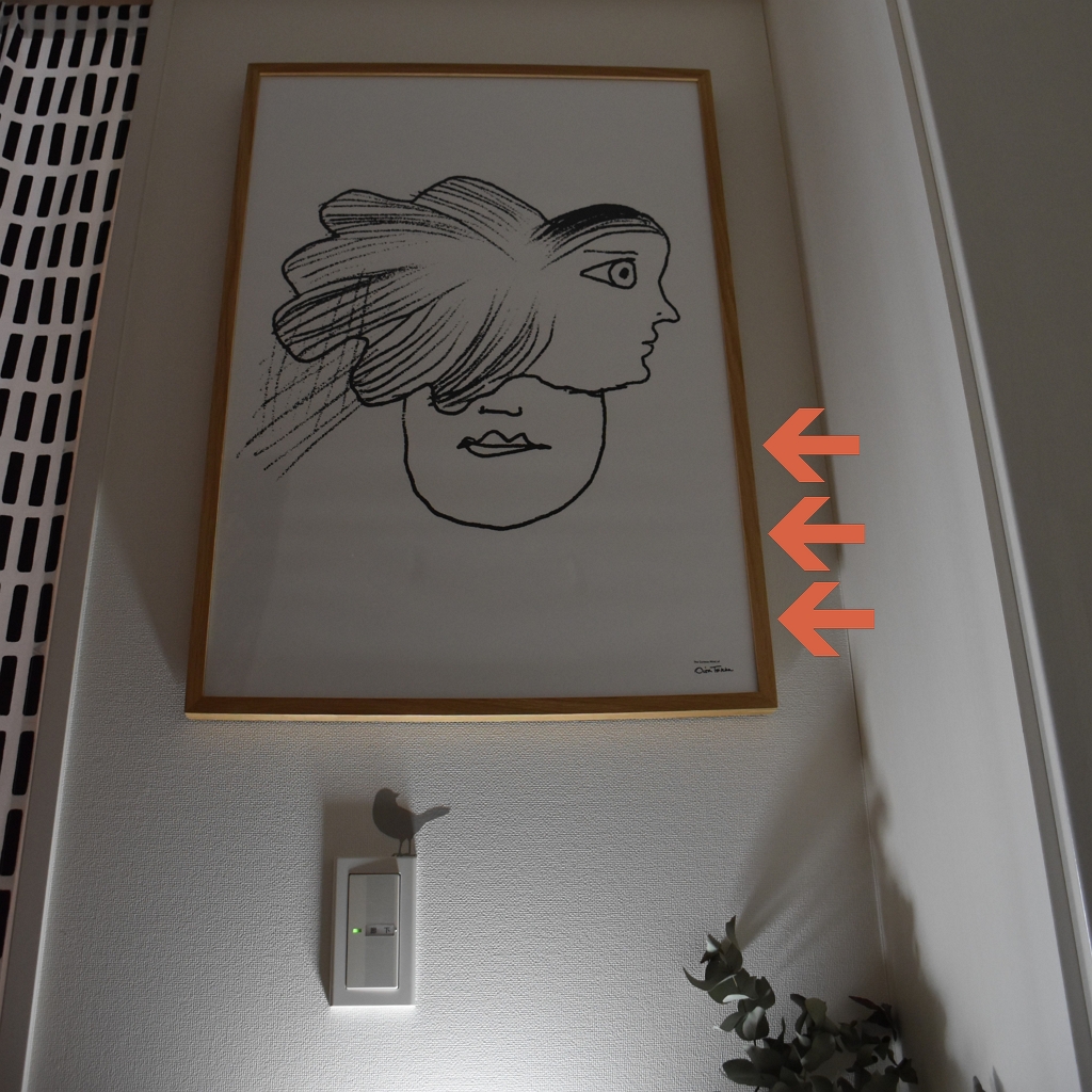 iittala 】オイバ・トイッカのポスターを玄関に掛けました【 Faces