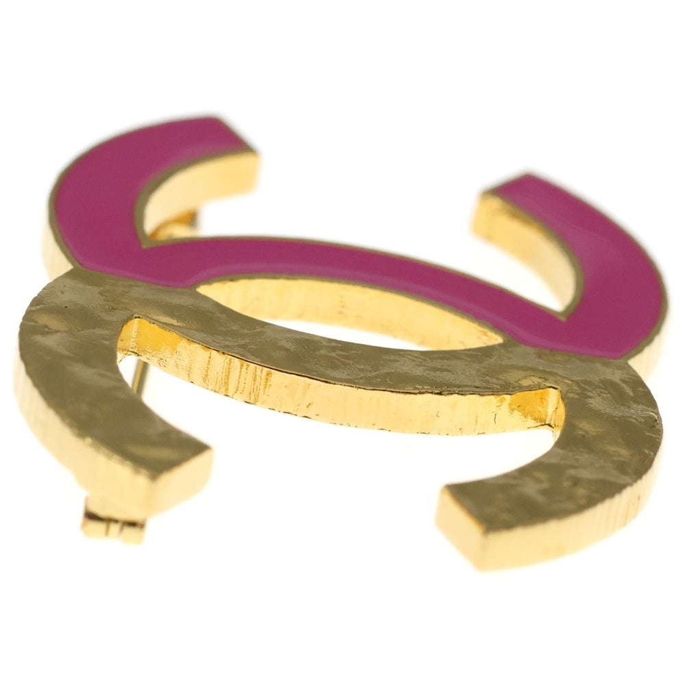 CHANEL(シャネル) ココマーク ブローチ ピンク×ゴールド GP P24C