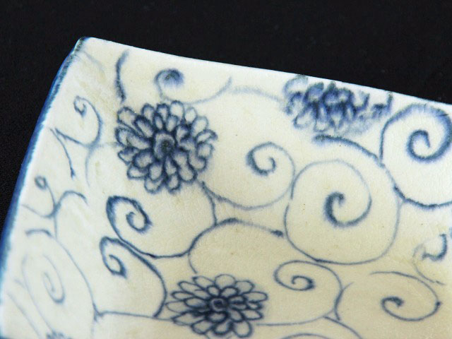 中国美術 煎茶 珊瑚釉 寿字 八方碗 六件(K-XA883) 中国美術 煎茶 珊瑚