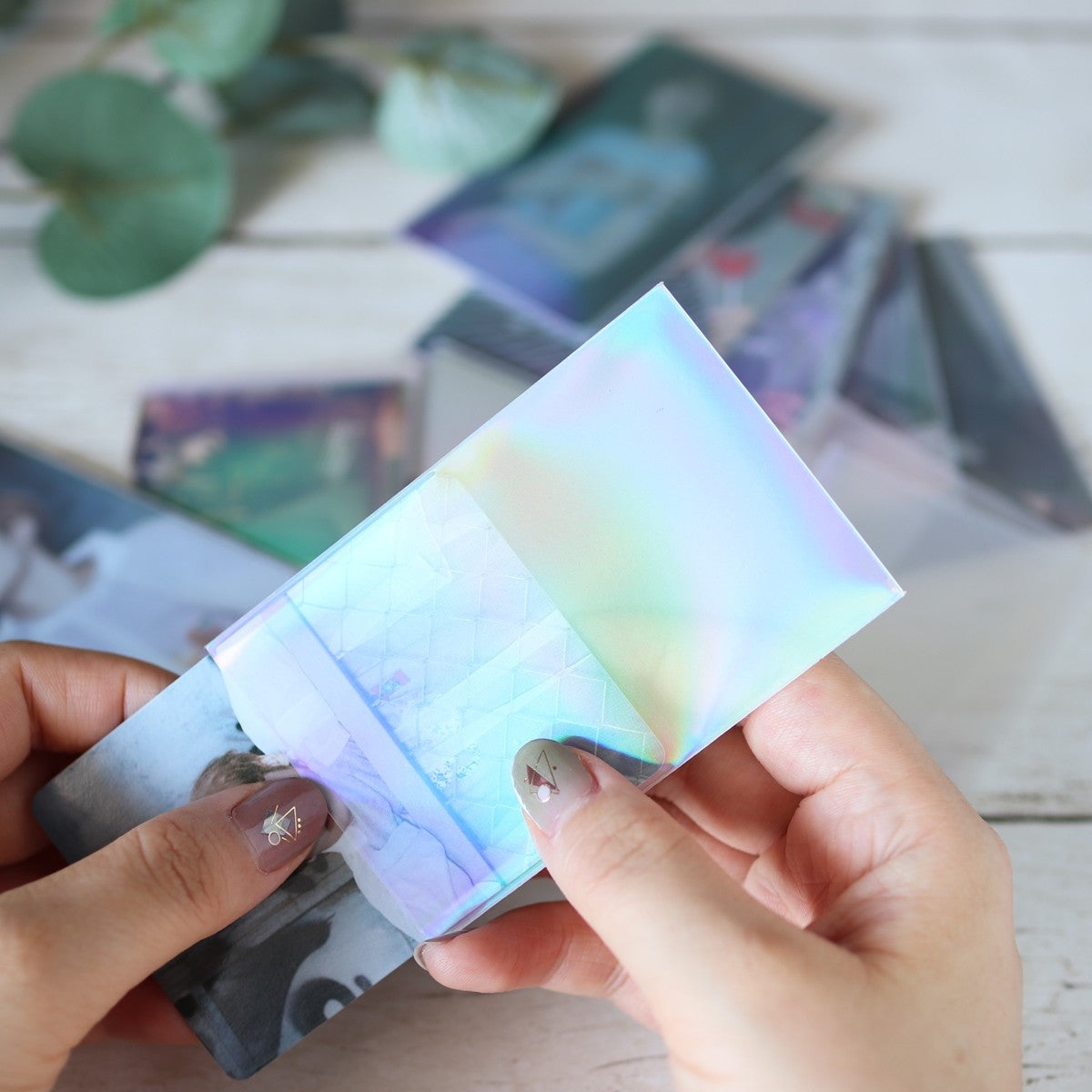 デコレーションスリーブ チェキサイズ オーロラカラー 20P 338766