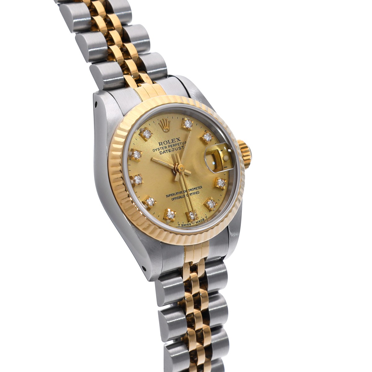 ロレックス デイトジャスト 10Pダイヤ 69173G シャンパン/ダイヤモンド