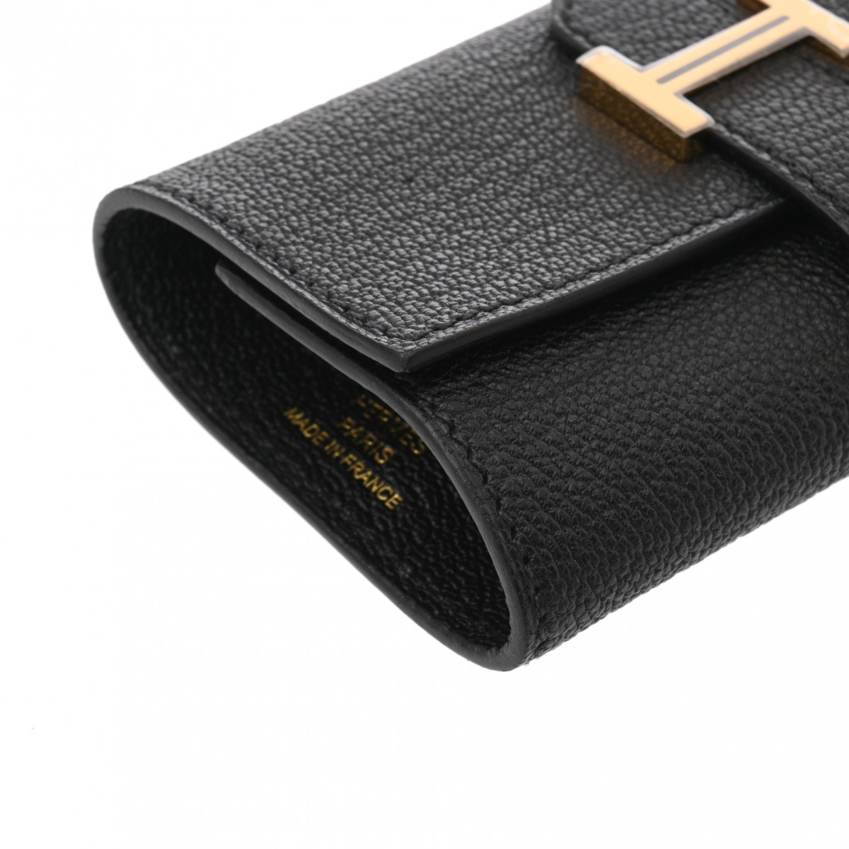 エルメス ベアン キーケース ブラック シェーブル ユニセックス 【中古