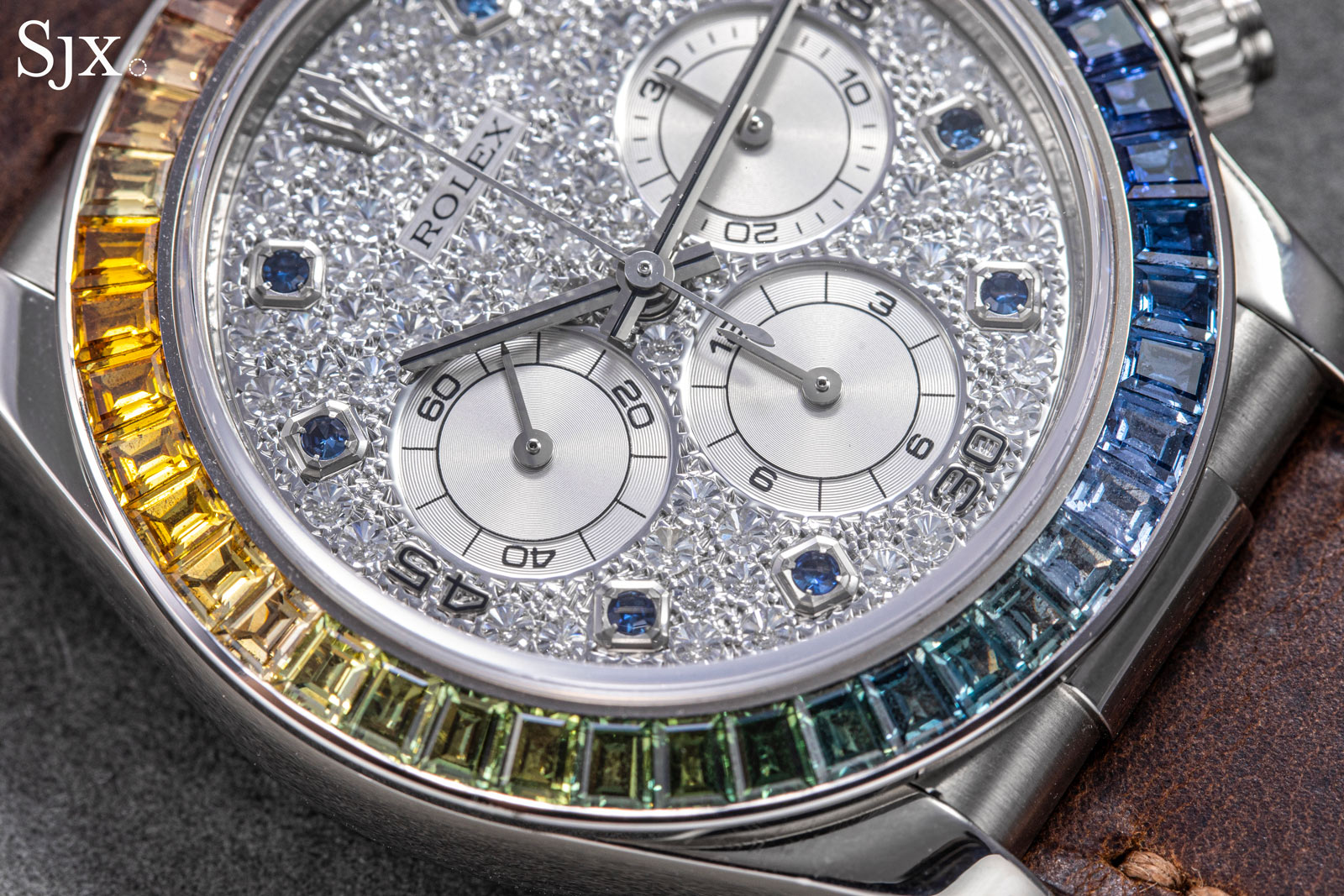 Hands On: The First-Ever Rolex Daytona “Rainbow” 16599SAAEC | SJX