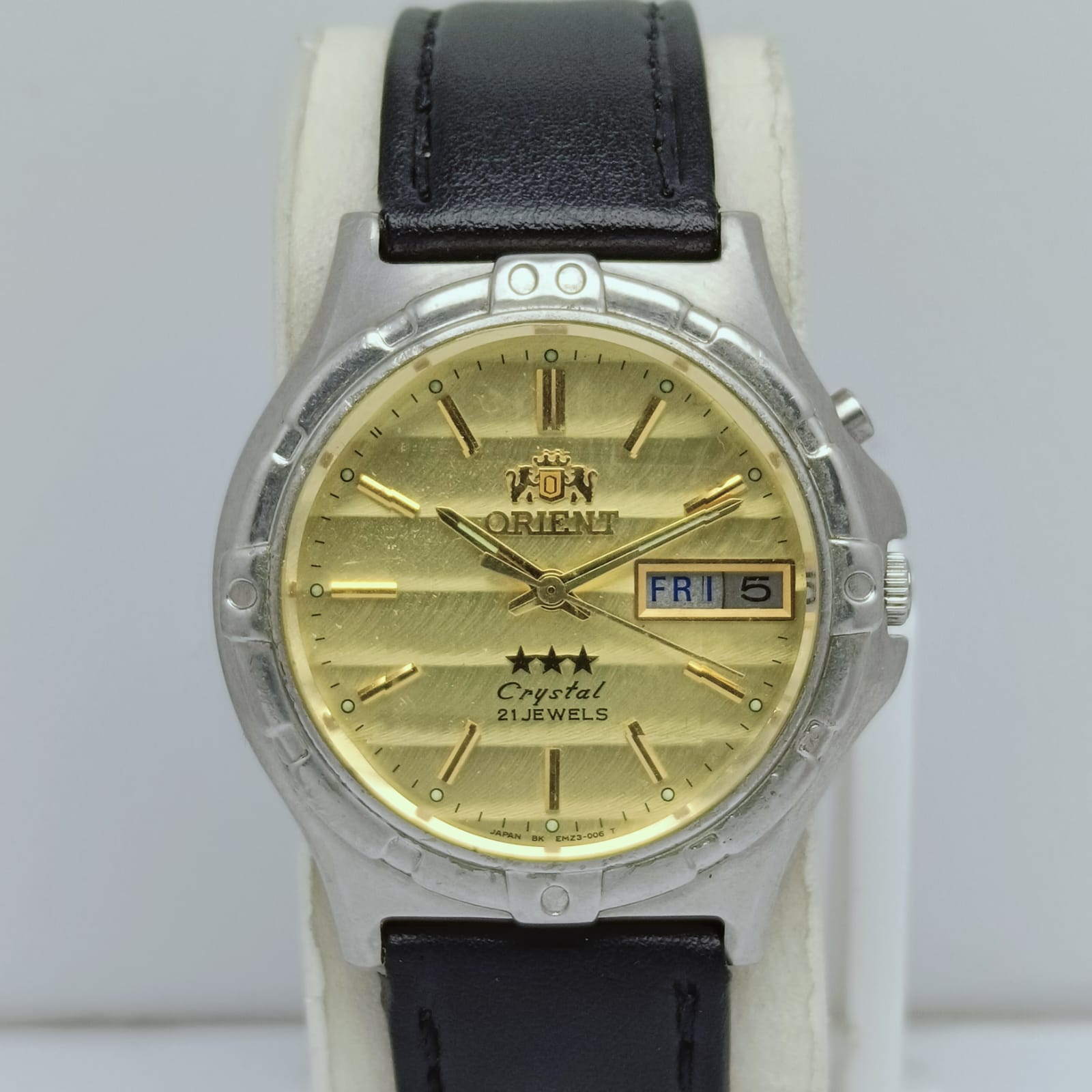 Orient Tri Triple Stars Crystal Automatic Cal.46943 Vintage Men's