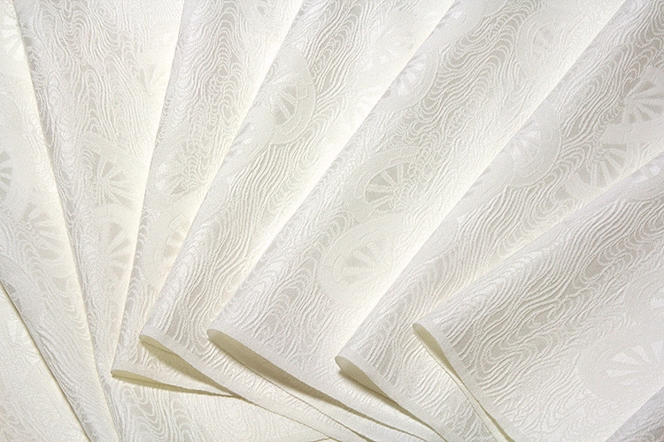 訳あり】「お好みの色に染める-白生地」【丹後ちりめん生地】 細やかな