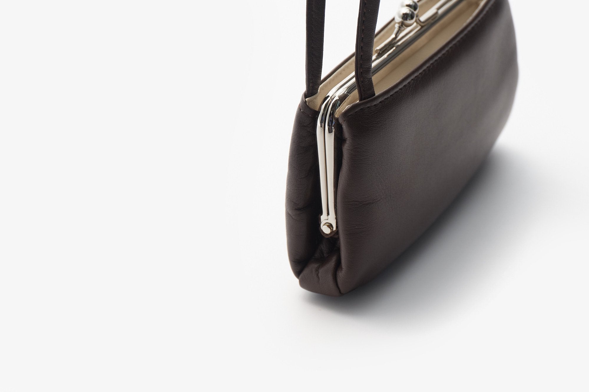 持手付牛革がま口｜松野屋