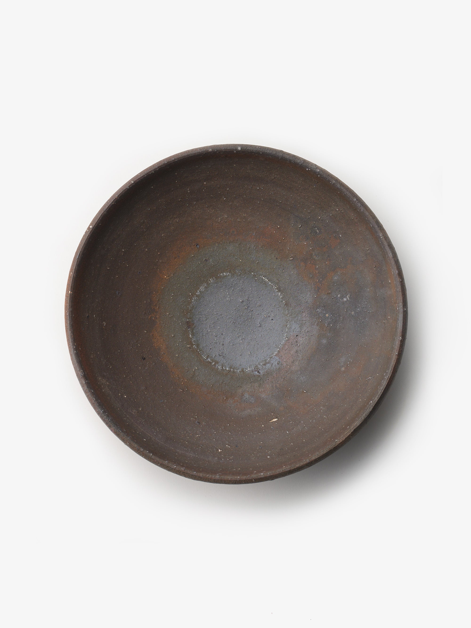 境知子/南蛮焼締/丸鉢/25cm