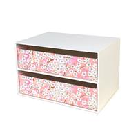 スッキリ片付け 卓上チェスト（横長2段） 満開桜大 | 谷口松雄堂