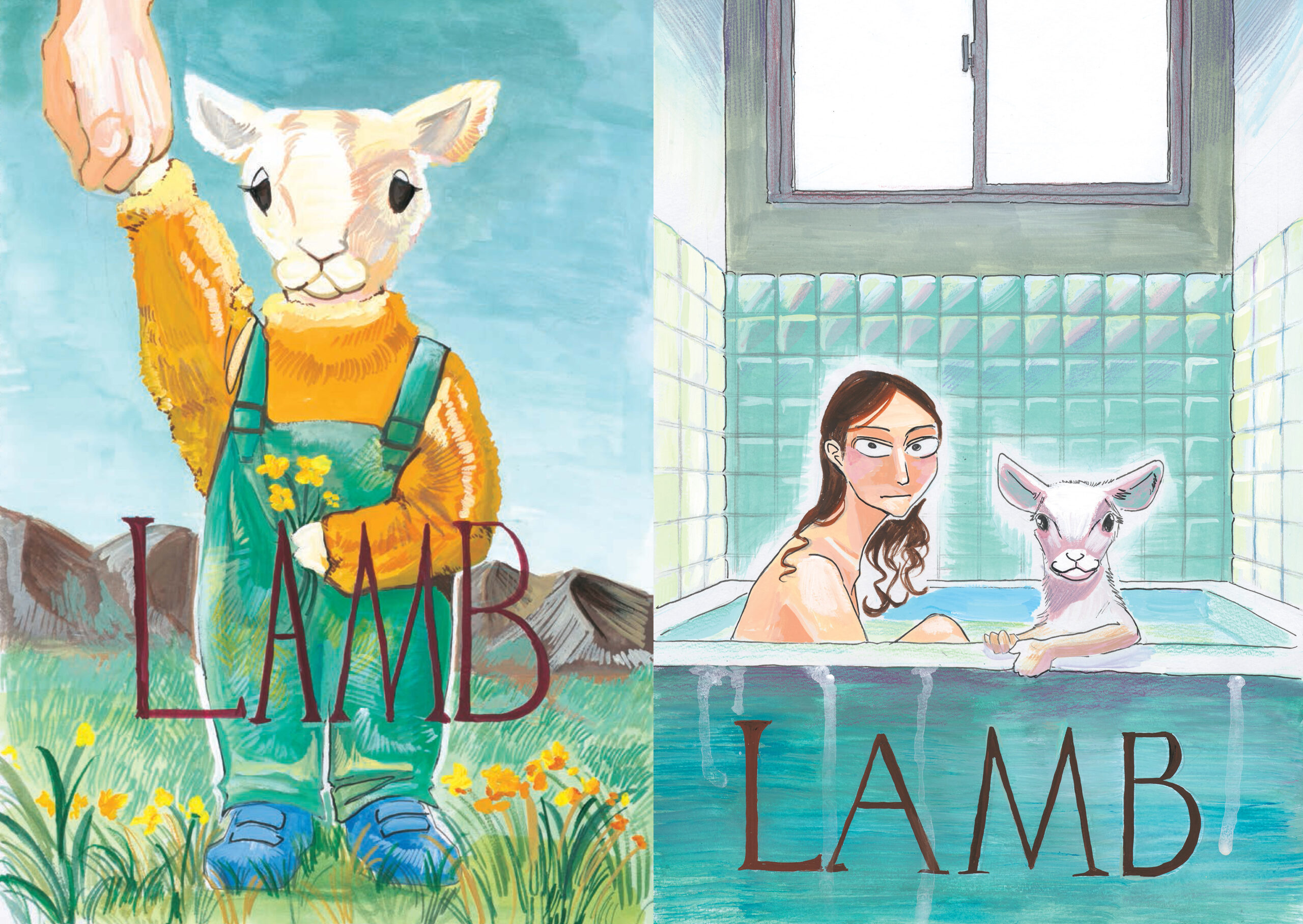 映画「LAMB／ラム」ヒグチユウコ ポスター オルタナティブポスター