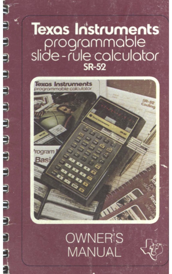 Texas Instruments SR-52 Programmable Calculator, 1975