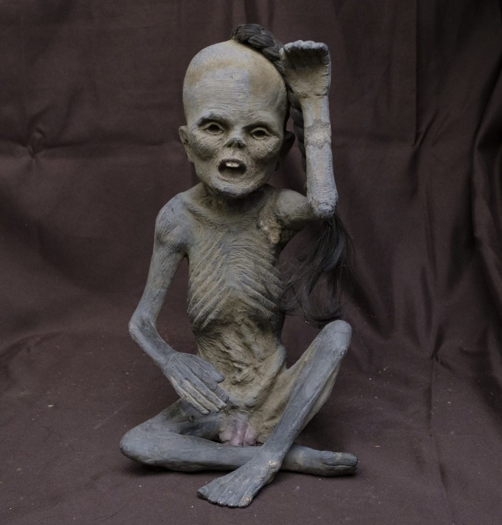 特別価格 古代呪術の富と幸運お守り 招福童子クマーントーン胎児型 A