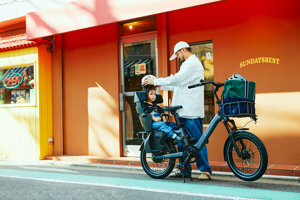 平日は子どもの送迎、週末は街をポタリング。1台で全てが叶うe-bike