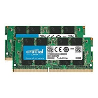 Crucial - DDR4 - kit - 64 GB: 2 x 32 GB - SO-DIMM 260-pin - 3200