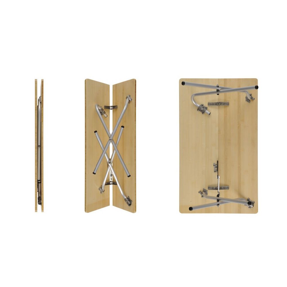 snow peak ワンアクションローテーブル竹 LV-100TR: キャンプ