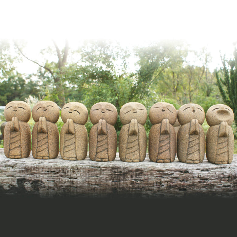 石神彫刻工房》石んこ地蔵ひとり / 手彫り彫刻（全8種類） | ネットの