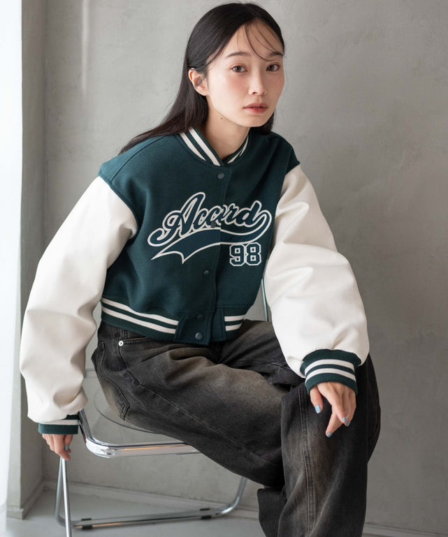 LiSA Goner スタジャン グリーン/ホワイト 楽天市場】LiSA x GoneR