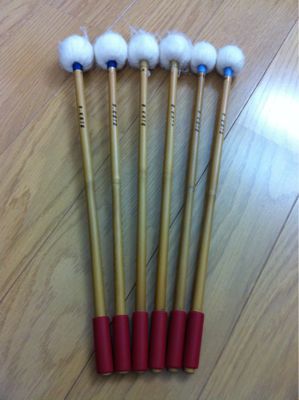 マレット整理 – 白太鼓