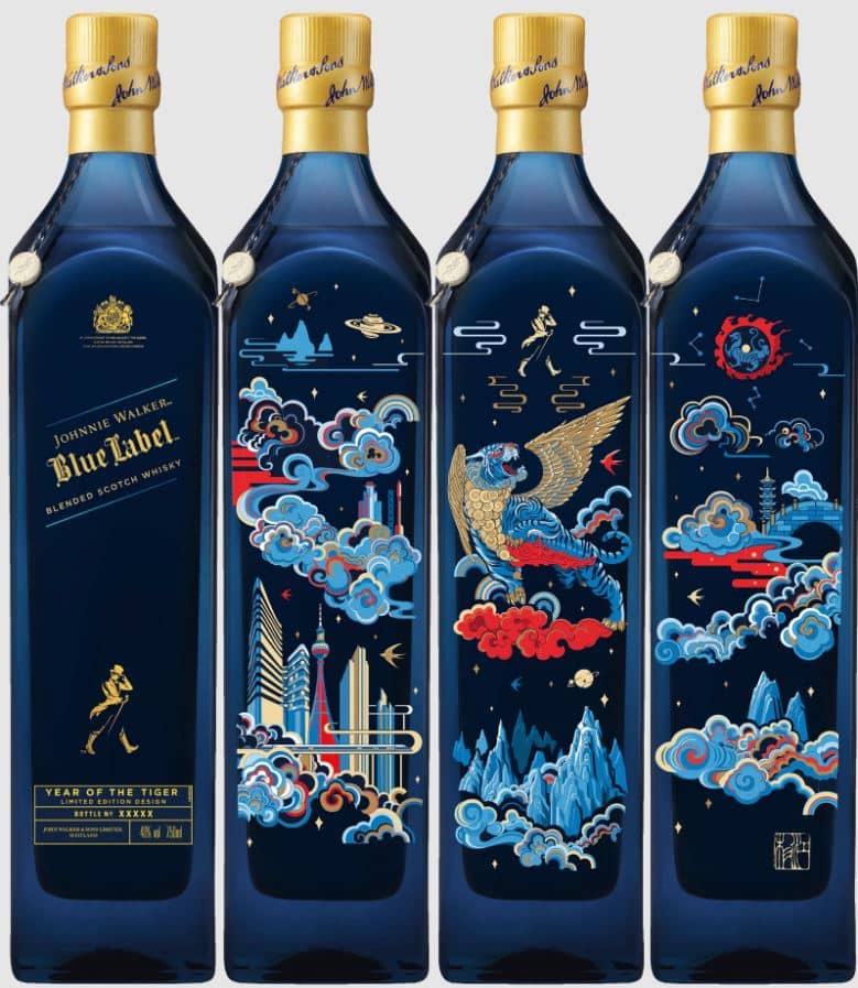 ジョニーウォーカー ブルーラベル 干支子年エディション 1ℓ瓶 2024年の