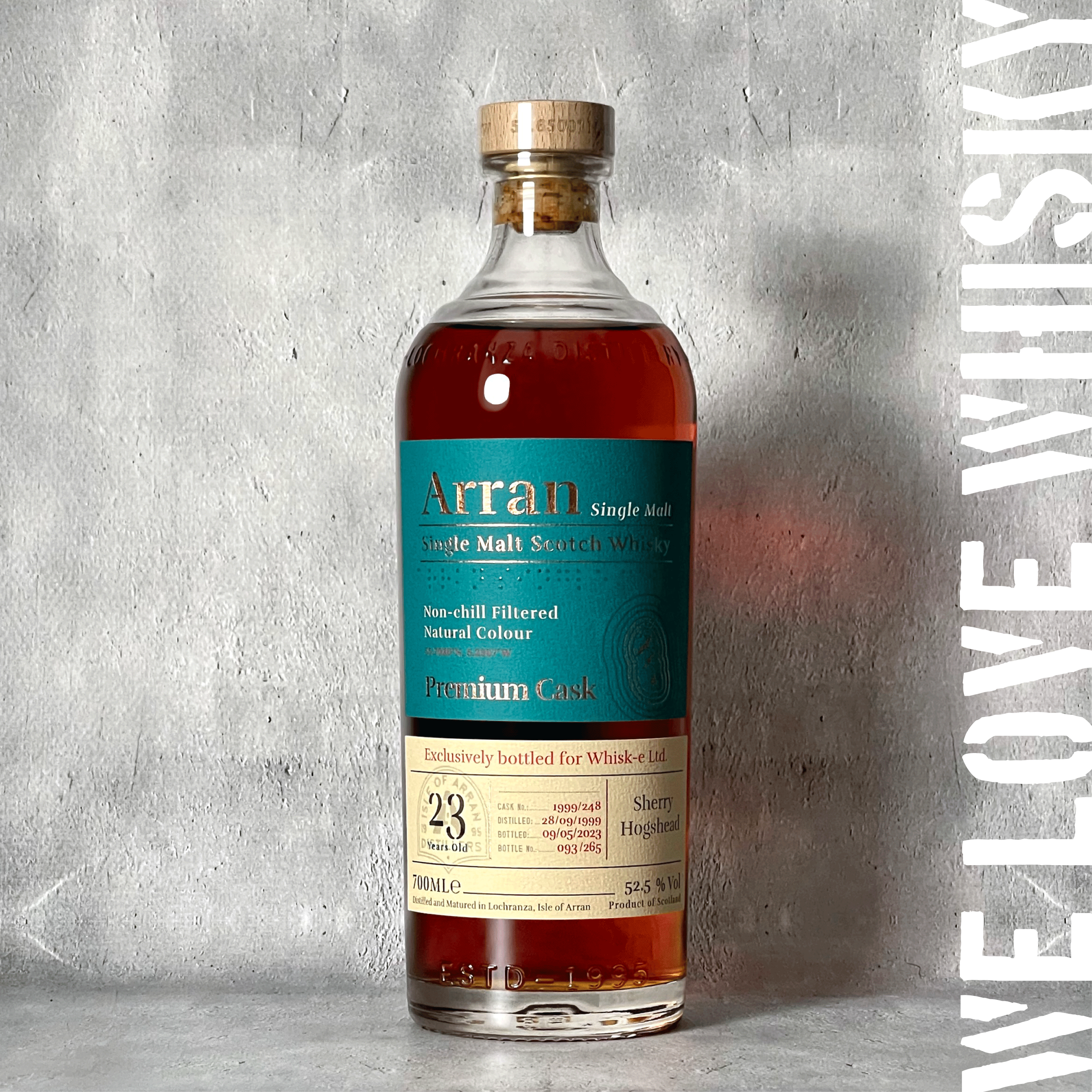 WHISKY LOVERS ONLINESHOP / アラン 1999 23年 シェリーホグスヘッド