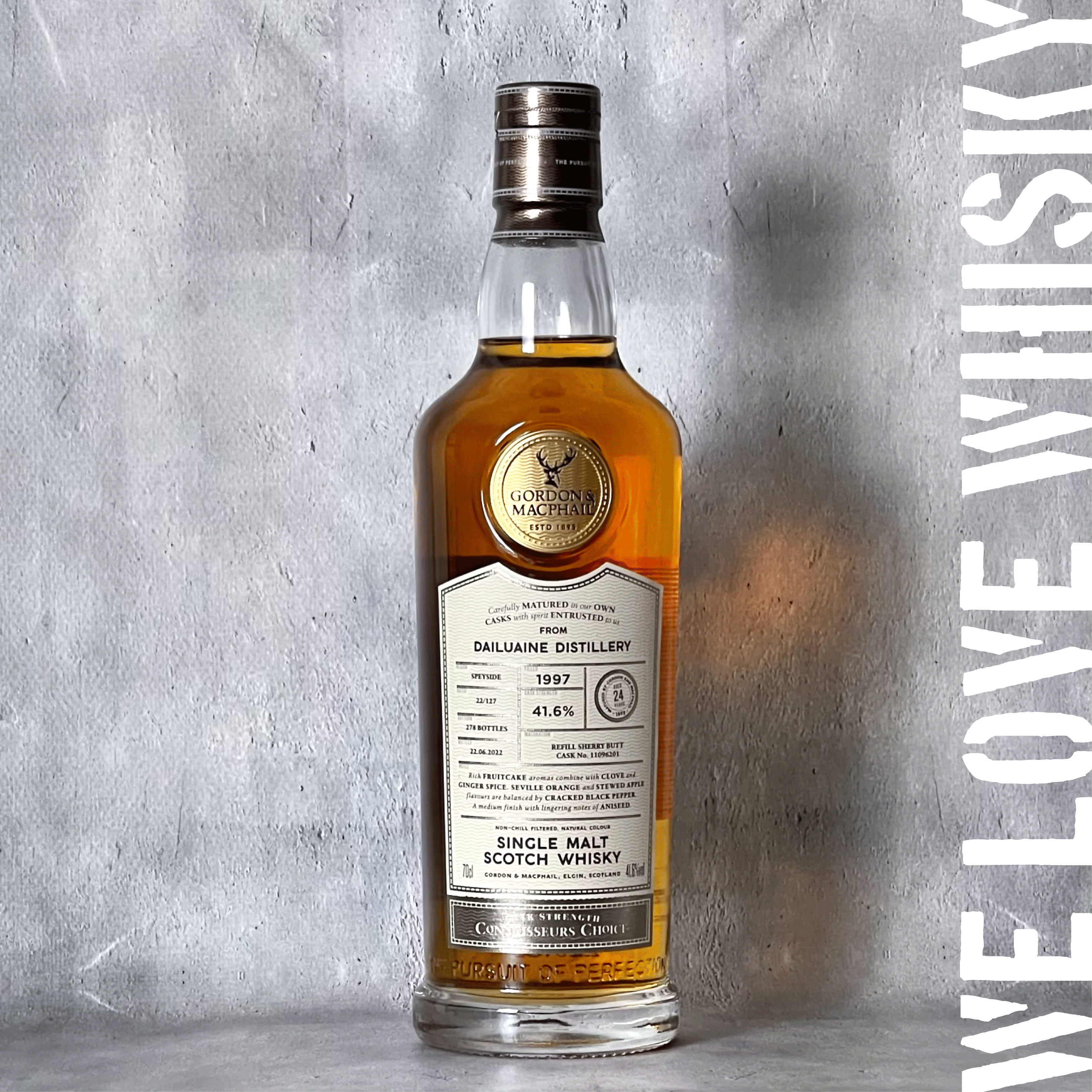 WHISKY LOVERS ONLINESHOP / ダルユーイン 1997 25年 リフィルシェリー