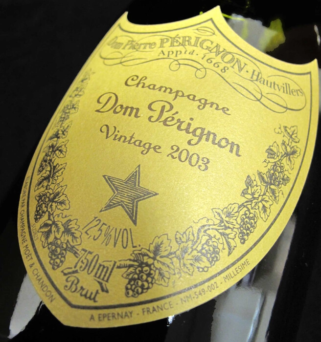 Champagne Dom Perignon, 2003, gift box, 750 ml Dom Perignon, 2003