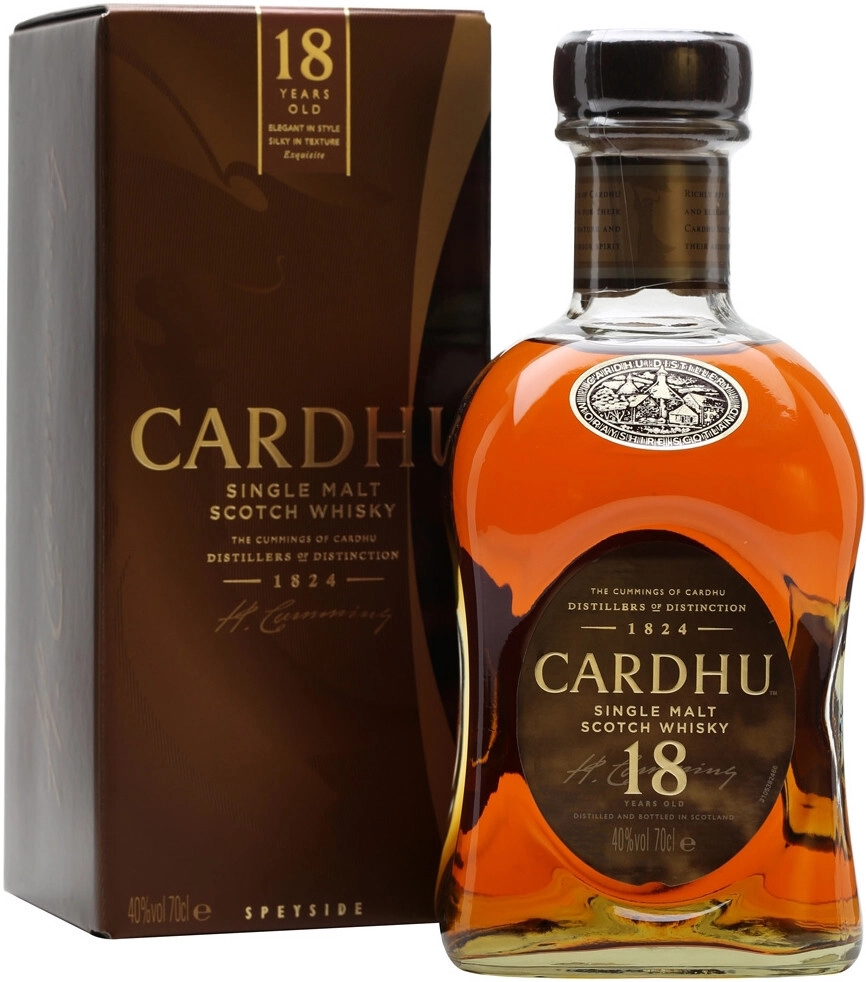 Whisky Cardhu 18 Years Old, gift box, 700 ml Cardhu 18 Years Old