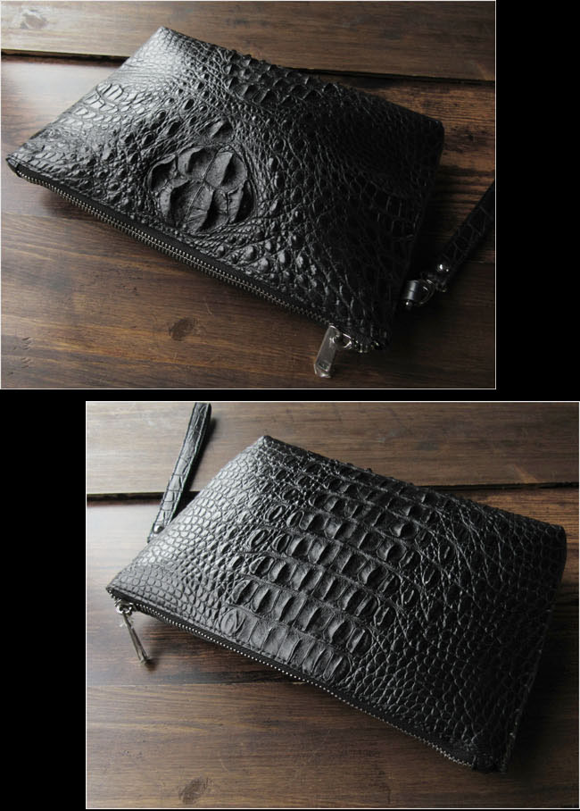 クロコダイル クロコ ワニ革クラッチバッグ セカンドバッグ