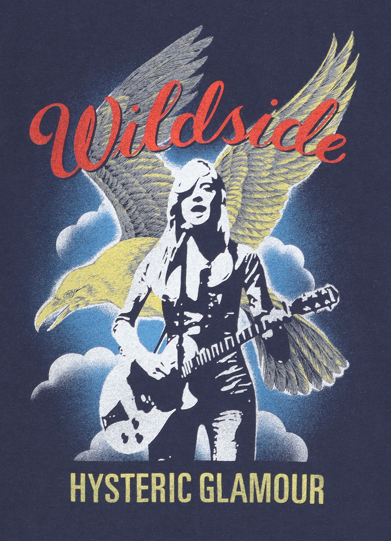 WILDSIDE × HYSTERIC GLAMOUR T-Shirt(S NAVY): HYSTERIC GLAMOUR