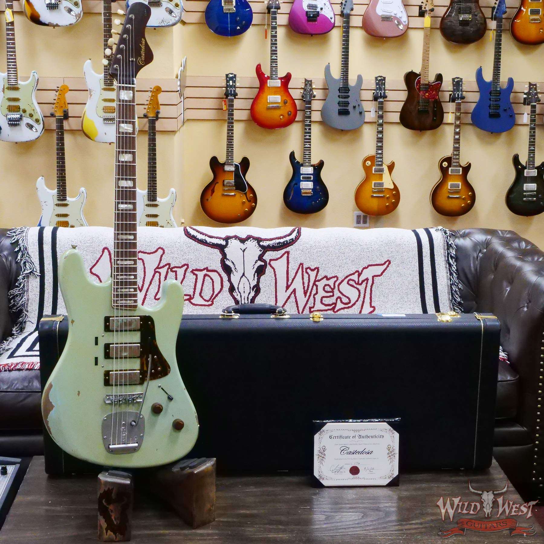 Castedosa Guitars Conchers Baritone with Fuzz HHH Brazilian