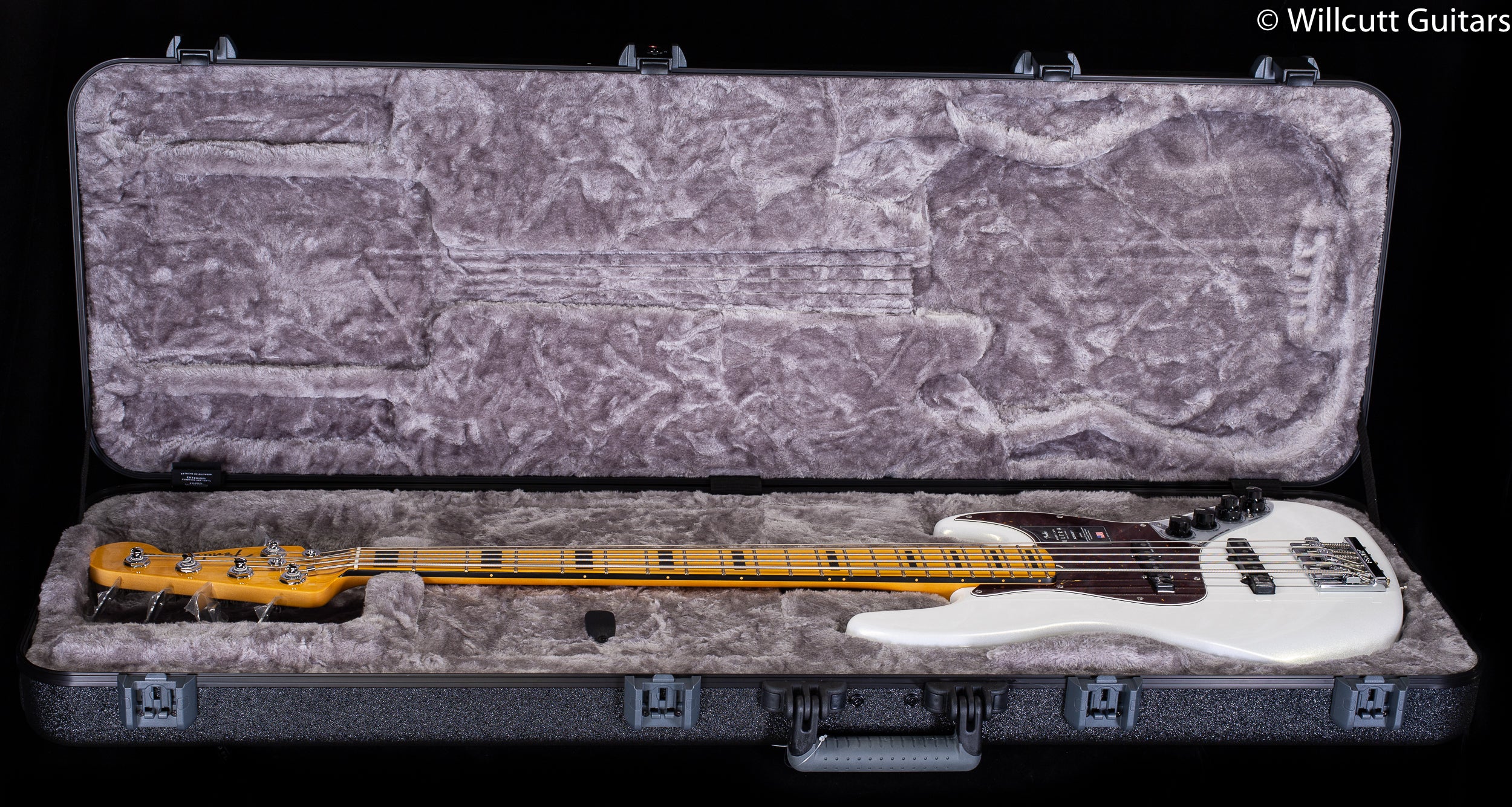 Fender American Ultra Jazz Bass V Maple Fingerboard Arctic Pearl