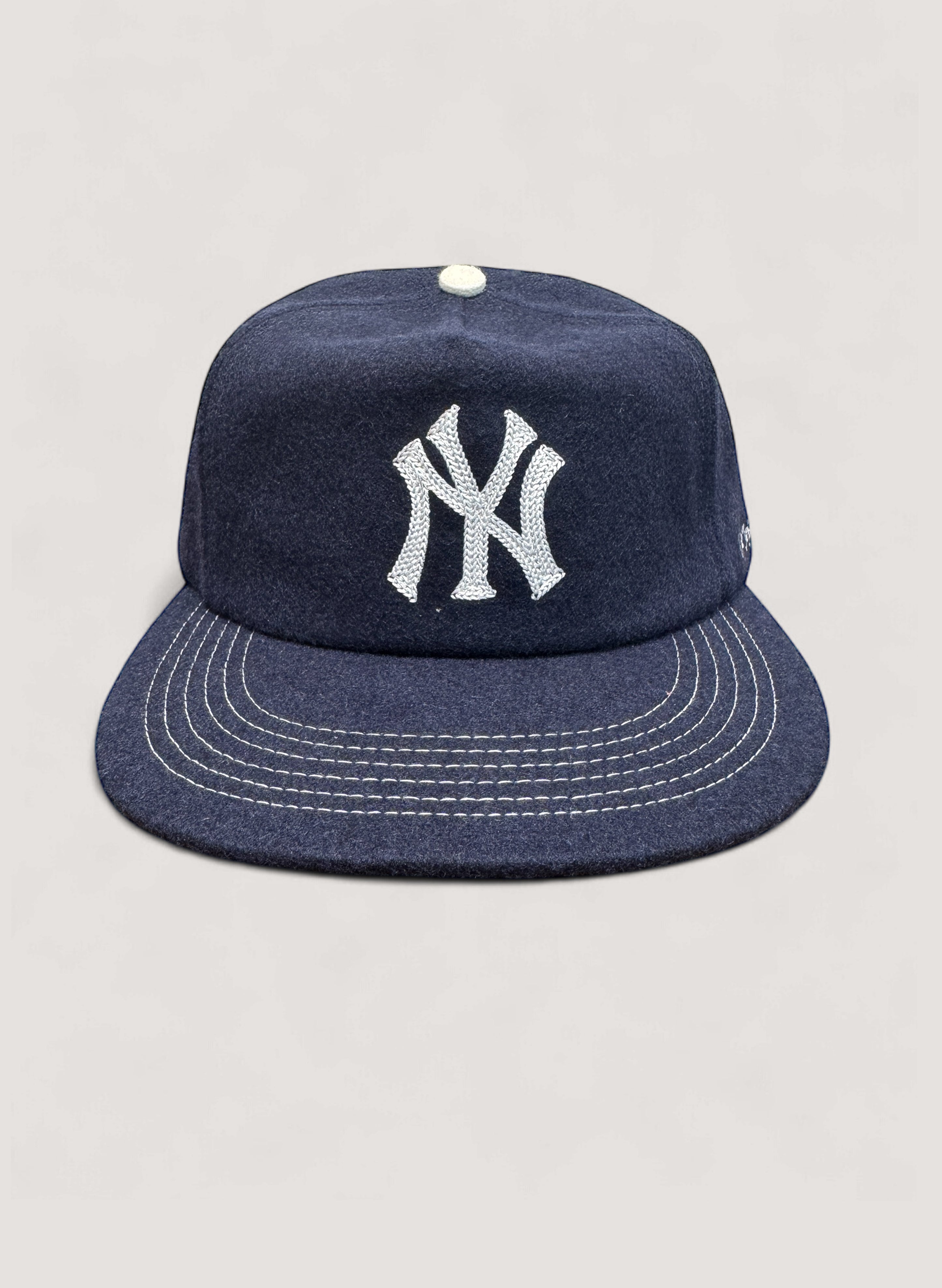 Uncle Jay's Vintage Chainstitch Cap NAVY/WHITE (UNCLE-001) – WOODBLOCK