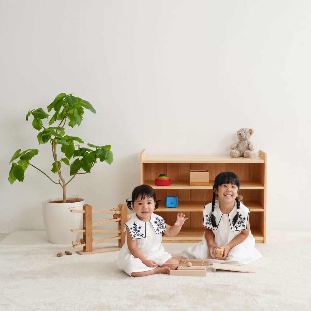 おもちゃの大きさに合わせて収納できる保育家具 – なかよしライブラリー