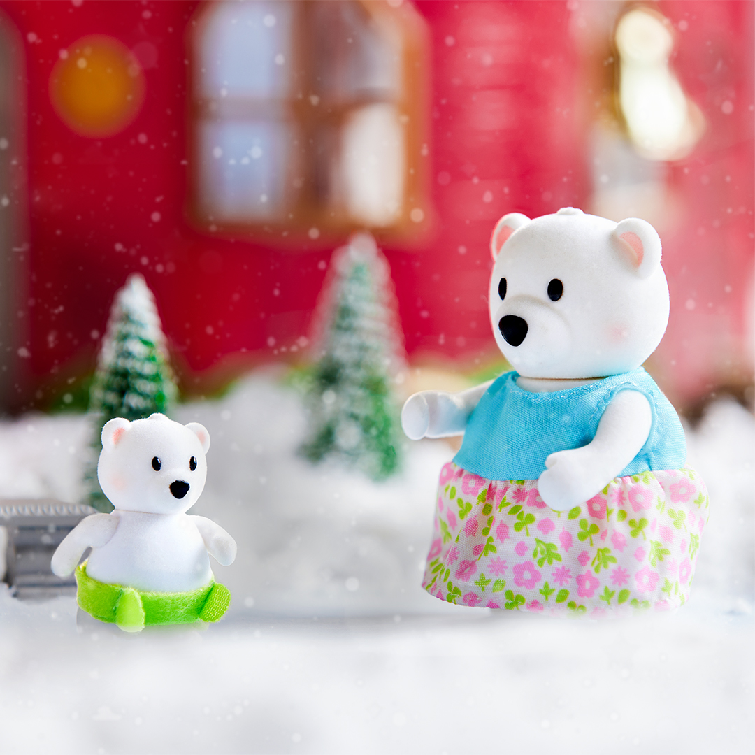 Van North Polar Bear Family | Small Animal Figurines | Li'l Woodzeez